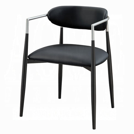ACME Furniture - Gavan Arm Chair (Set of 2) - Black Synthetic Leather - DN03467 view 1