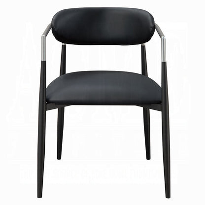 ACME Furniture - Gavan Arm Chair (Set of 2) - Black Synthetic Leather - DN03467 view 2