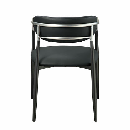 ACME Furniture - Gavan Arm Chair (Set of 2) - Black Synthetic Leather - DN03467 view 4