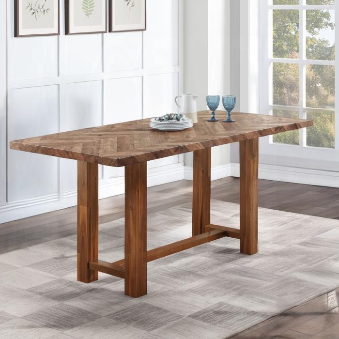ACME Furniture - Gilsea Counter Height Table - Brown Finish - DN03725 view 4