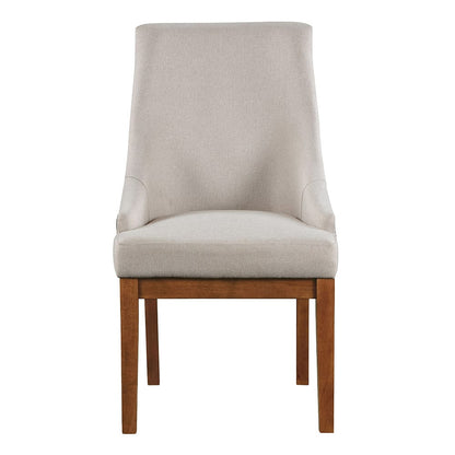 ACME Furniture - Gilsea - Side Chair (Set of 2) - Fabric, Brown Synthetic Leather & Brown  - DN04396 view 2