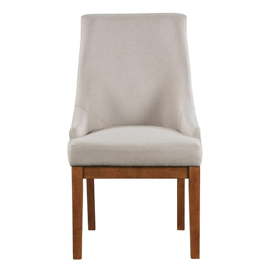 ACME Furniture - Gilsea - Side Chair (Set of 2) - Fabric, Brown Synthetic Leather & Brown  - DN04396 view 2