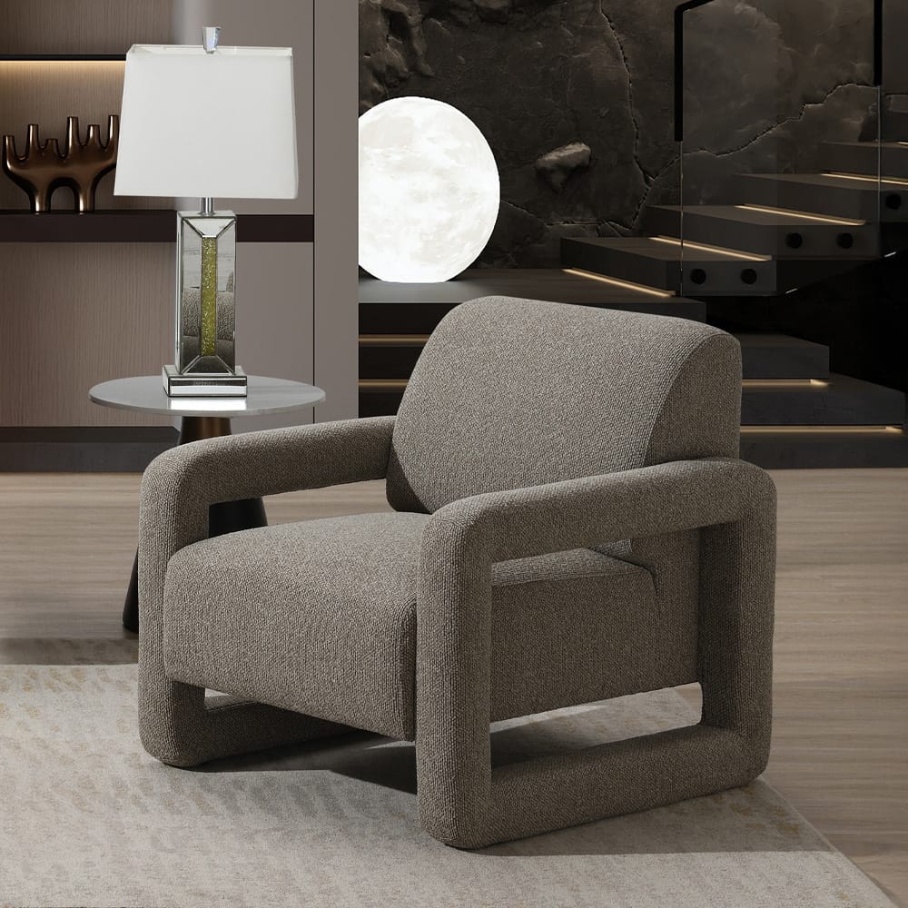 ACME Furniture - Glenda - Accent Chair - Gray Boucle - LV05382 view 6