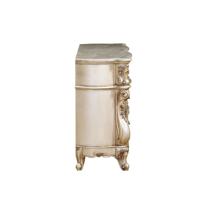 ACME Furniture - Gorsedd - Dresser - Natural Marble Top & Golden Ivory  - 27445A view 3