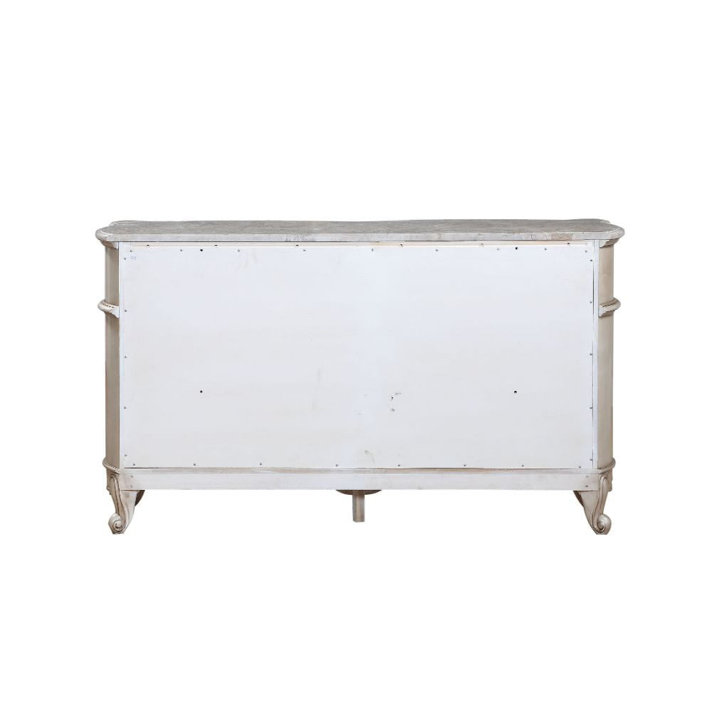 ACME Furniture - Gorsedd - Dresser - Natural Marble Top & Golden Ivory  - 27445A view 4