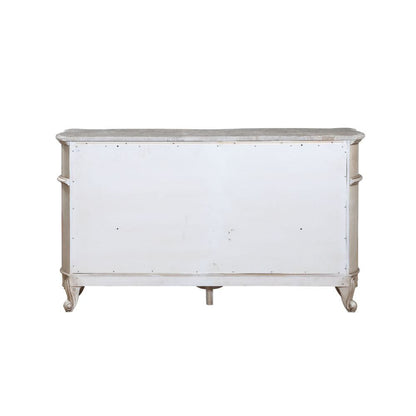 ACME Furniture - Gorsedd - Dresser - Natural Marble Top & Golden Ivory  - 27445A view 4