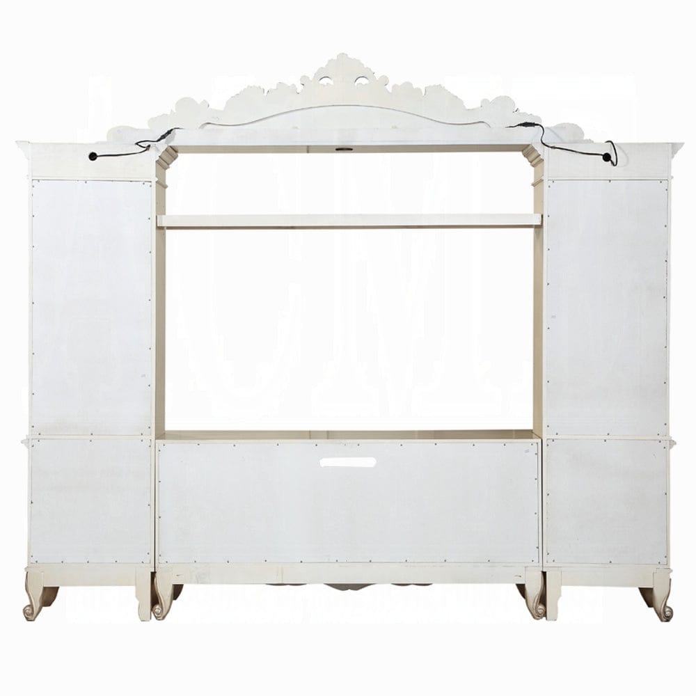 ACME Furniture - Gorsedd Entertainment Center - Golden Ivory Finish - 91440 view 4