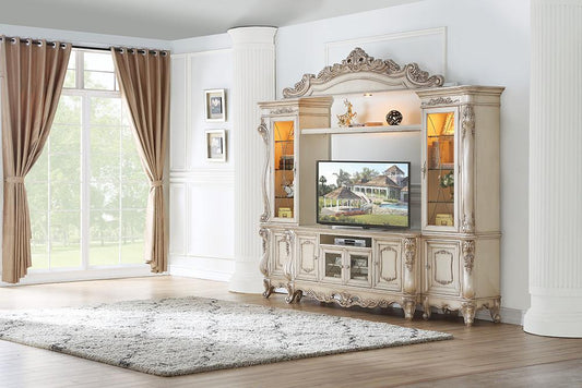 ACME Furniture - Gorsedd Entertainment Center - Golden Ivory Finish - 91440 veiw 2