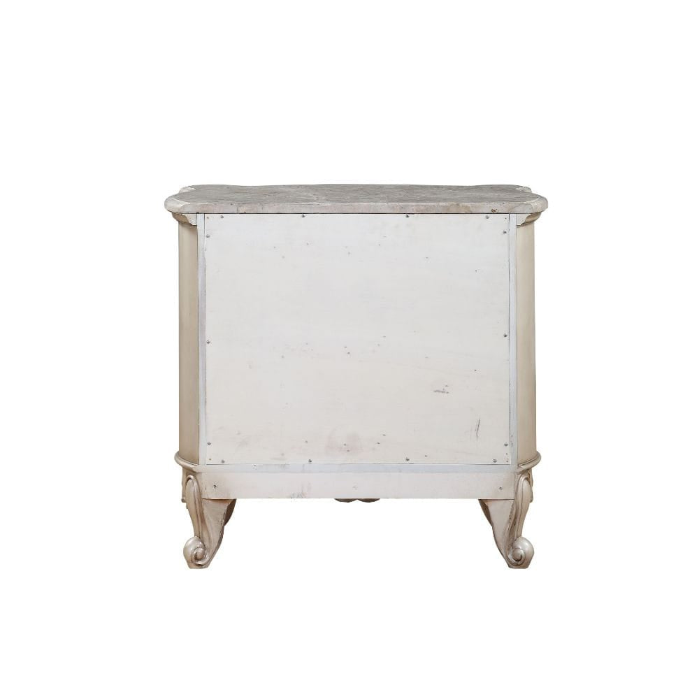 ACME Furniture - Gorsedd - Nightstand - Natural Marble Top & Golden Ivory  - 27443A view 4