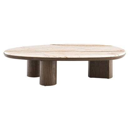 ACME Furniture - Haidar - Coffee Table w/Natural Marble - Natural Marble & Brown - LV04565 view 2