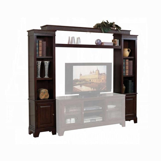 ACME Furniture - Halden Entertainment Center - Merlot - 91090_KIT veiw 1