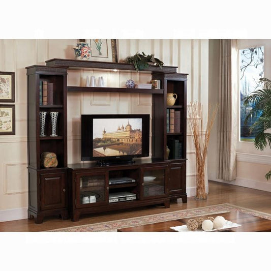 ACME Furniture - Halden Entertainment Center - Merlot - 91090_KIT veiw 2