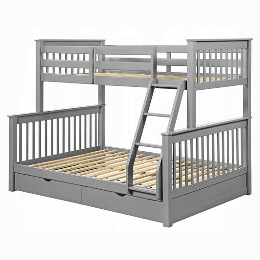 ACME Furniture - Haley II Twin/Full Bunk Bed w/2 Drawers - 37755 view 1