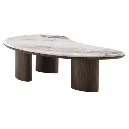 ACME Furniture - Hanale - Coffee Table w/Natural Marble - Natural Marble & Brown - LV04575 view 1