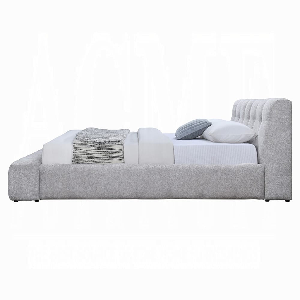 ACME Furniture - Hannah - Eastern King Bed  - Gray Chenille - BD05861EK view 3