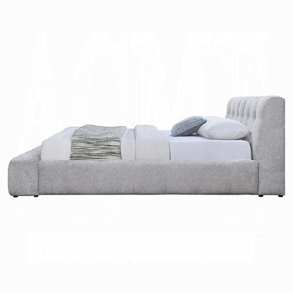 ACME Furniture - Hannah - Eastern King Bed  - Gray Chenille - BD05861EK view 3