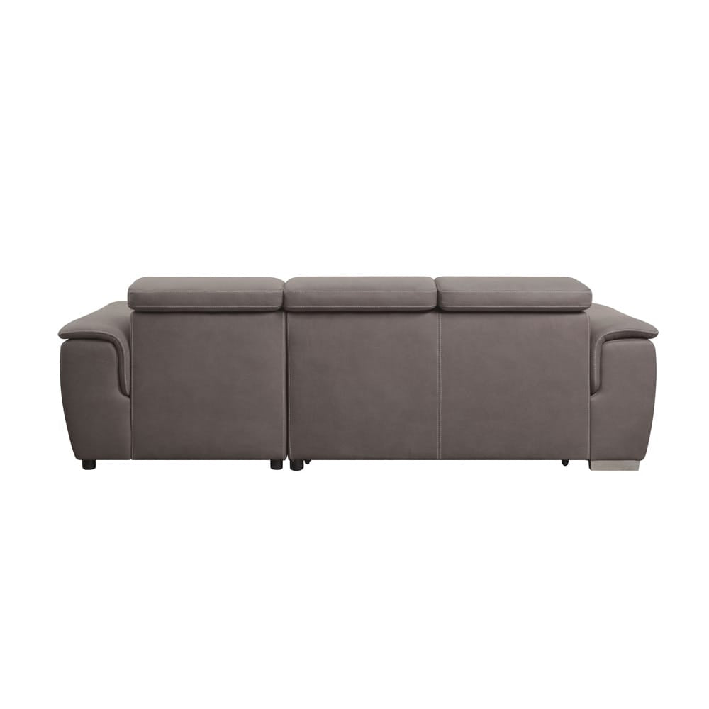 ACME Furniture - Haruko - Sectional Sofa w/Storage - Light Brown Fabric - 55535 view 4