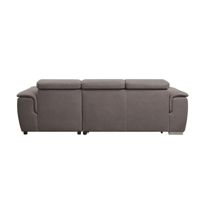 ACME Furniture - Haruko - Sectional Sofa w/Storage - Light Brown Fabric - 55535 view 4