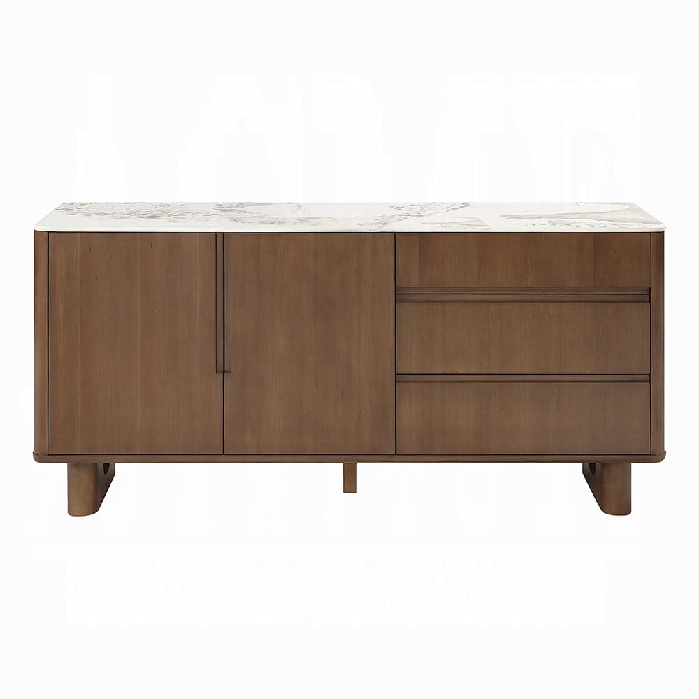 ACME Furniture - Harvey - Server w/Ceramic Top - Ceramic Top & Walnut  - DN06133 view 2