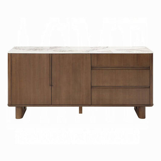 ACME Furniture - Harvey - Server w/Ceramic Top - Ceramic Top & Walnut  - DN06133 view 2