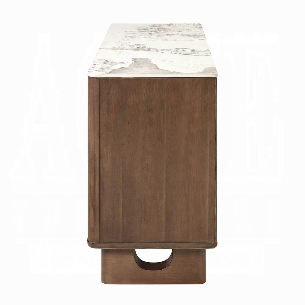 ACME Furniture - Harvey - Server w/Ceramic Top - Ceramic Top & Walnut  - DN06133 view 3