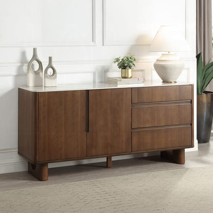 ACME Furniture - Harvey - Server w/Ceramic Top - Ceramic Top & Walnut  - DN06133 view 6