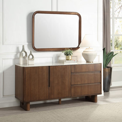 ACME Furniture - Harvey - Server w/Ceramic Top - Ceramic Top & Walnut  - DN06133 view 7