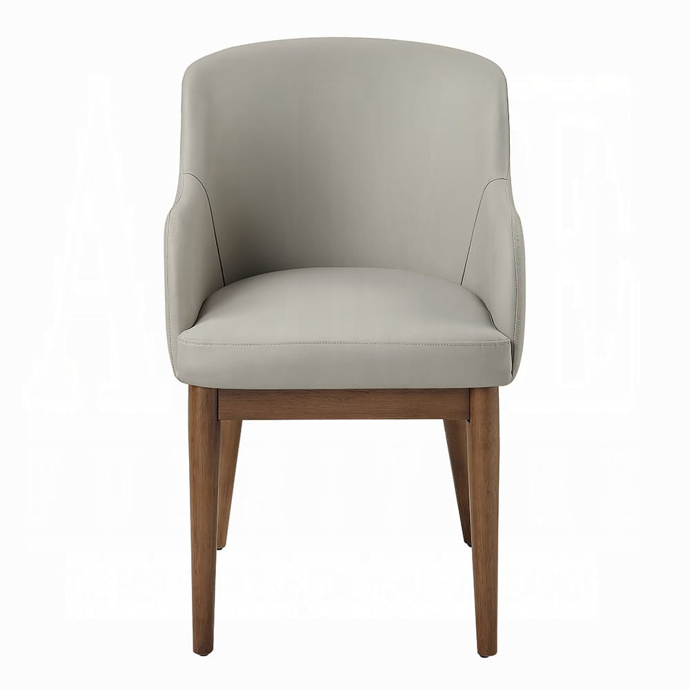 ACME Furniture - Harvey - Side Chair (Set of 2) - Synthetic Leather & Walnut  - DN06131 view 2