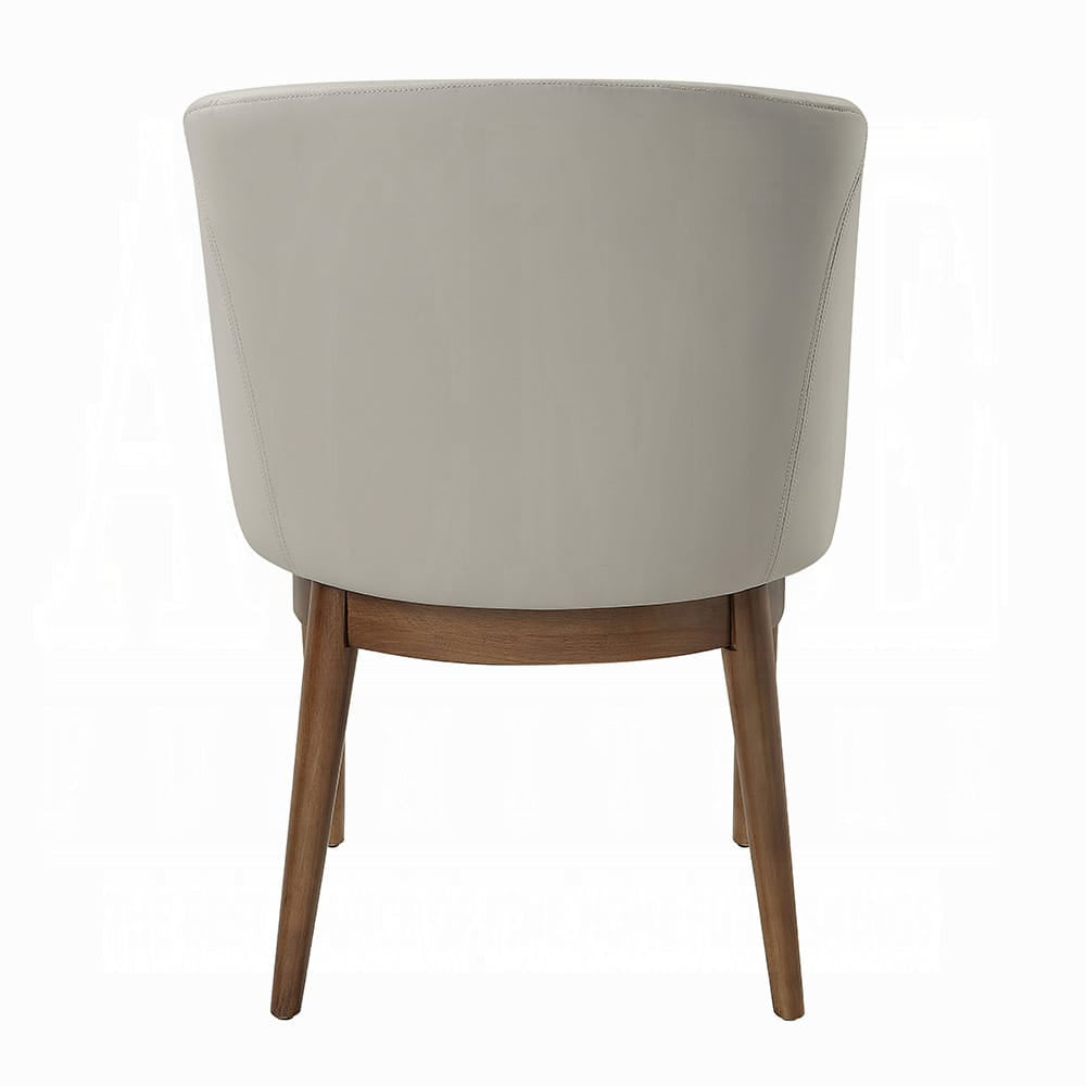 ACME Furniture - Harvey - Side Chair (Set of 2) - Synthetic Leather & Walnut  - DN06131 view 4