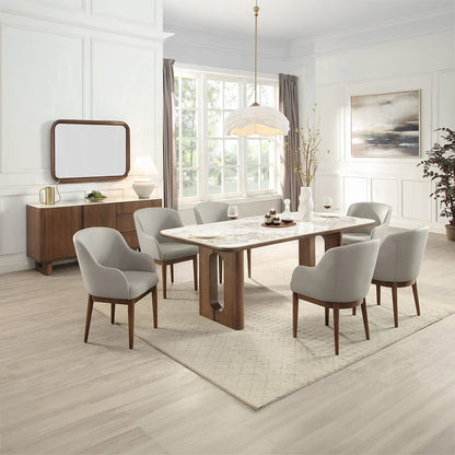 ACME Furniture - Harvey - Side Chair (Set of 2) - Synthetic Leather & Walnut  - DN06131 view 7