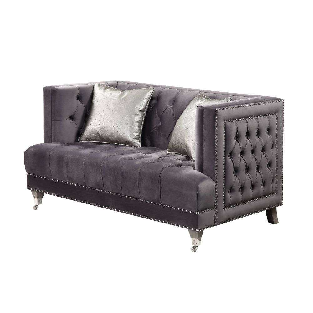 ACME Furniture - Hegio Loveseat w/2 Pillows - 55266 veiw 1