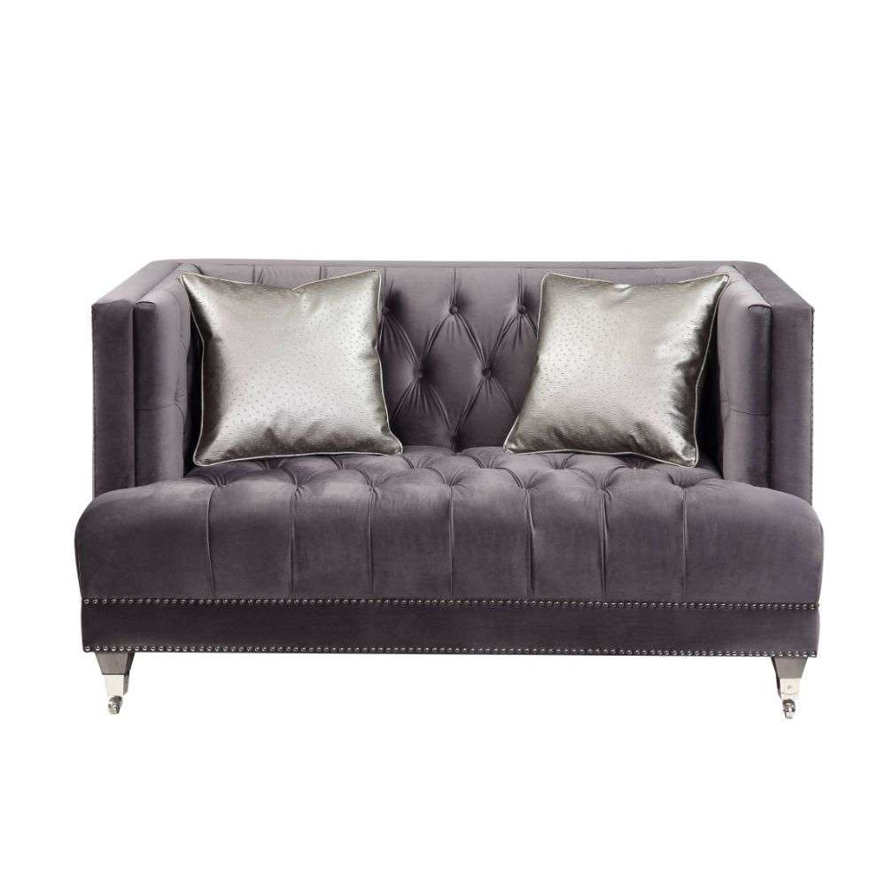 ACME Furniture - Hegio Loveseat w/2 Pillows - 55266 veiw 2