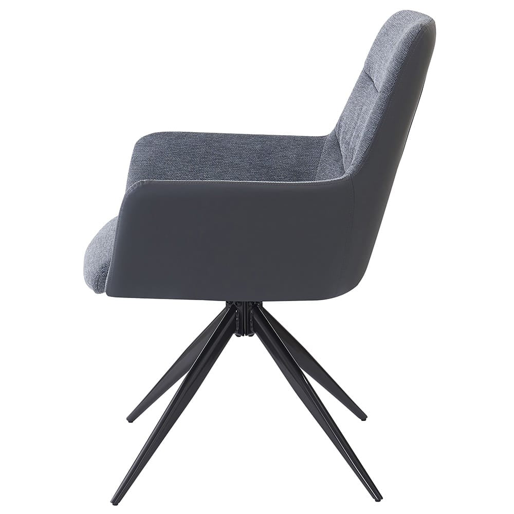 ACME Furniture - Hester - Arm Chair (Set of 2) - Gray Fabric - DN03687 view 3