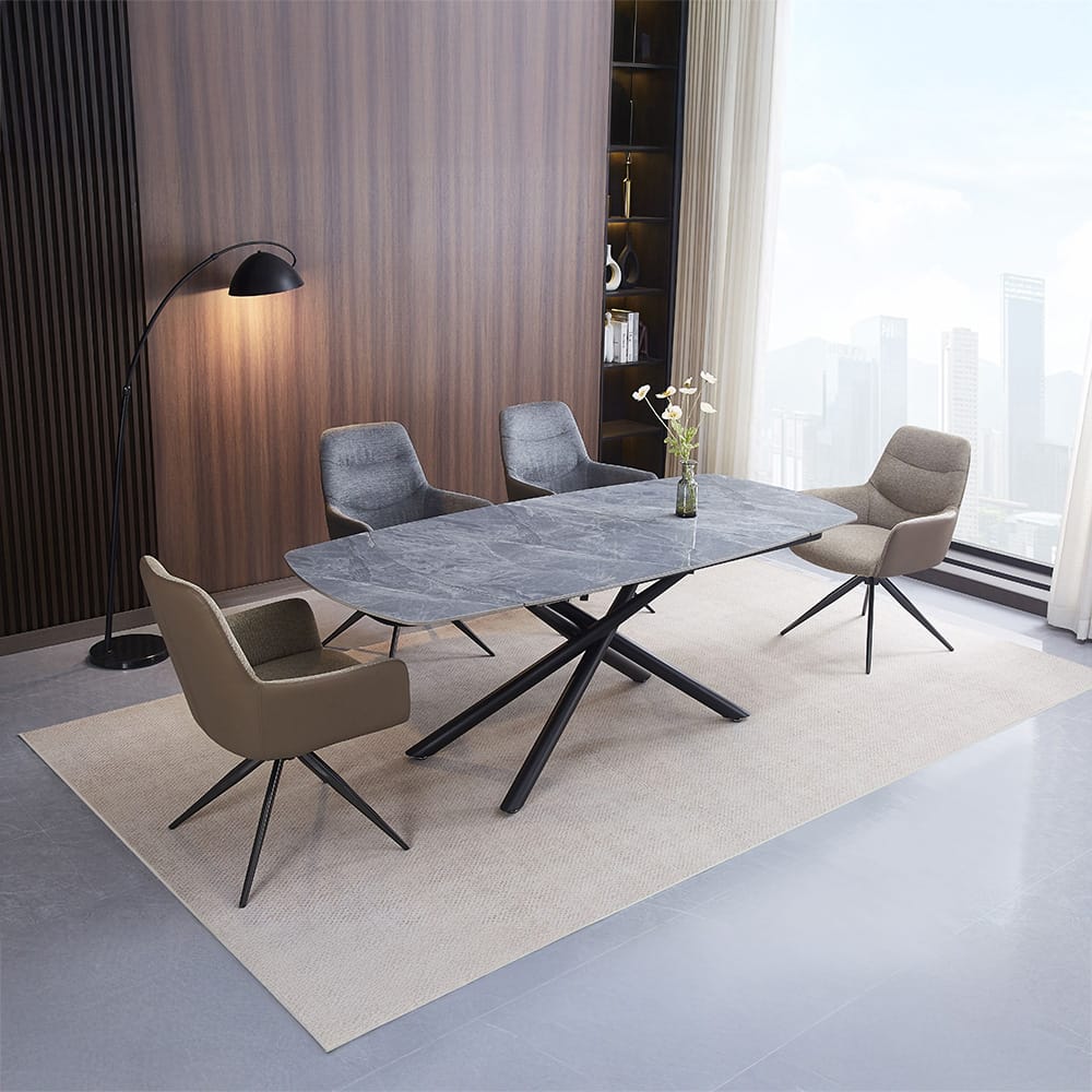 ACME Furniture - Hester - Arm Chair (Set of 2) - Gray Fabric - DN03687 view 7