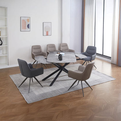 ACME Furniture - Hester - Dining Table - Ceramic Top & Black  - DN03685 view 8