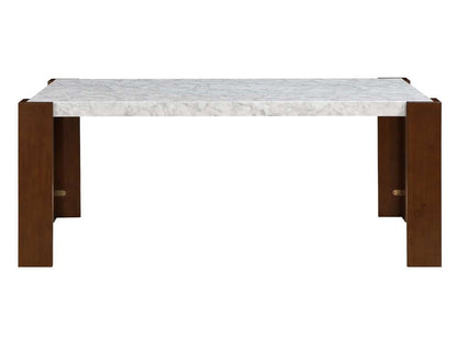 ACME Furniture - Hettie Dining Table - Engineering Stone & Brown - DN02157 view 2