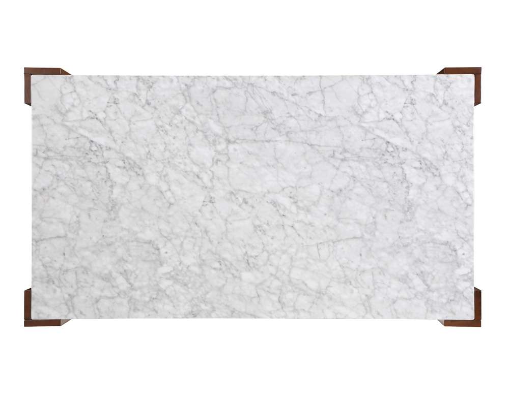 ACME Furniture - Hettie Dining Table - Engineering Stone & Brown - DN02157 view 3