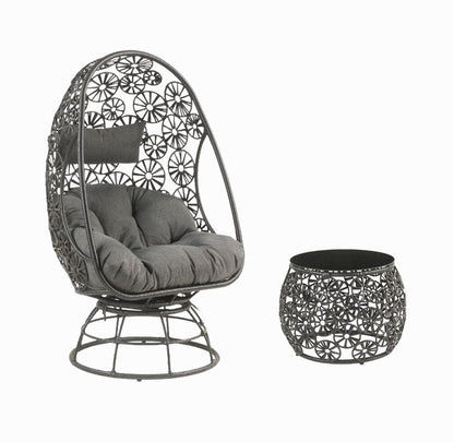 ACME Furniture - Hikre Patio Lounge Chair & Side Table - 45113 view 1