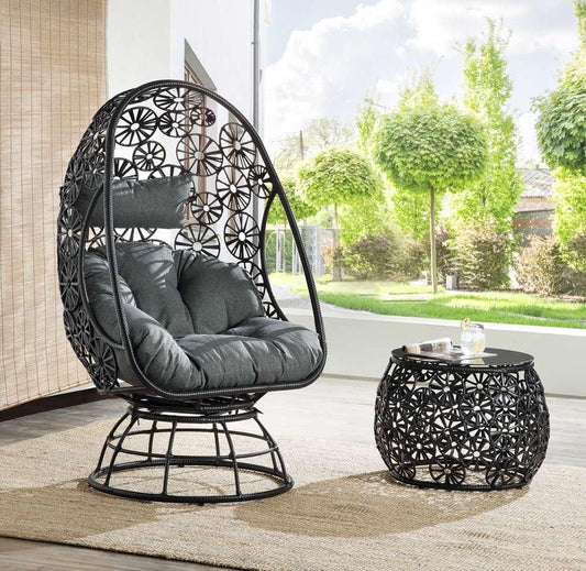 ACME Furniture - Hikre Patio Lounge Chair & Side Table - 45113 veiw 1