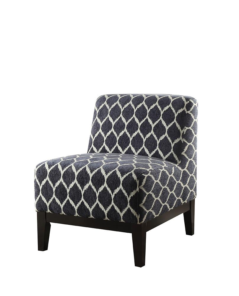 ACME Furniture - Hinte Accent Chair - Dark Blue Chenille - 59501 veiw 1