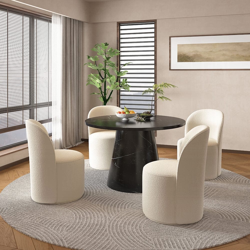 ACME Furniture - Hollis Side Chair (Set of 2) - Beige Boucle - DN02219 view 6