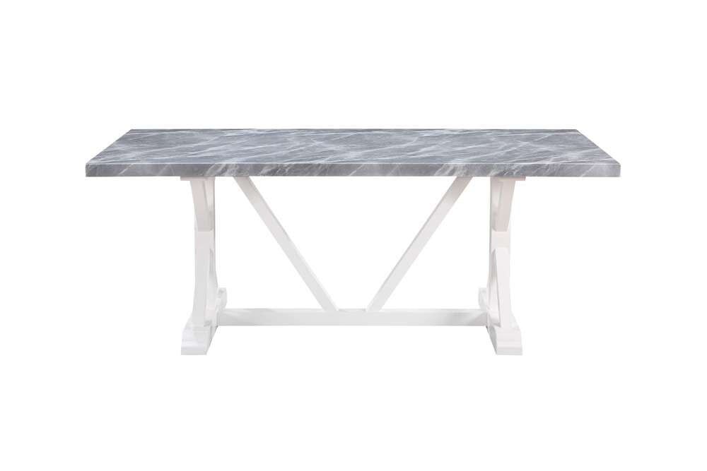 ACME Furniture - Hollyn Dining Table - Engineering Stone & White - DN02159 view 2
