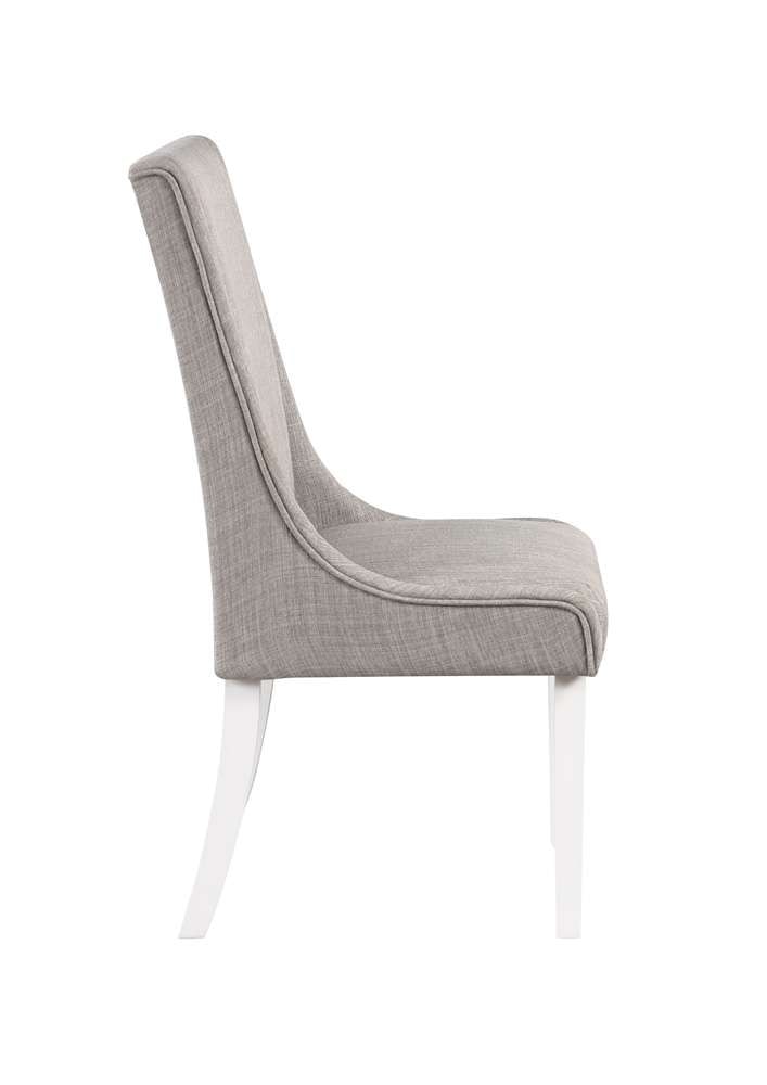 ACME Furniture - Hollyn Side Chair (Set of 2) - Gray Linen & White - DN02161 view 3