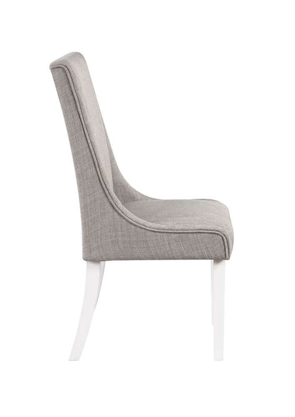 ACME Furniture - Hollyn Side Chair (Set of 2) - Gray Linen & White - DN02161 view 3