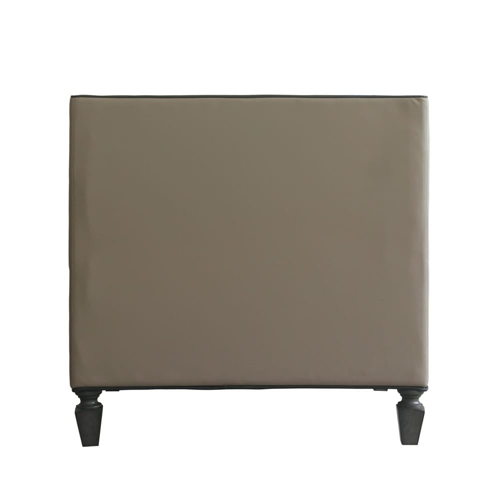 ACME Furniture - House Beatrice - Chair w/Pillow - Tan Synthetic Leather, Black Synthetic Leather & Charcoal Finish - 58817 view 4