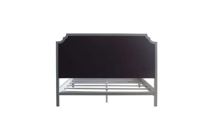 ACME Furniture - House Marchese - Queen Bed - Two Tone Beige Fabric & Pearl Gray Finish - 28880Q view 3