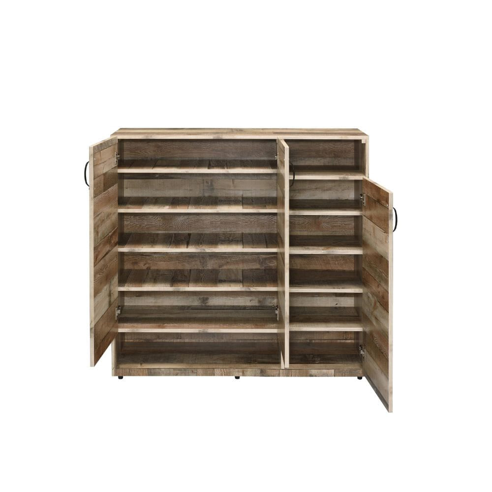 ACME Furniture - Howia - Shoe Cabinet - Rustic Gray Oak - 97781 view 3