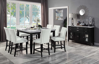 ACME Furniture - Hussein - Counter Height Table - Natural Marble & Black  - DN01444A view 5