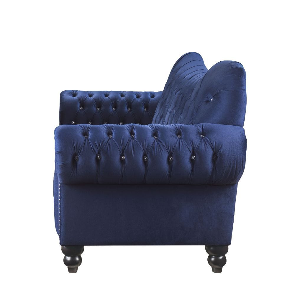 ACME Furniture - Iberis - Sofa - Navy Velvet - 53405 view 4