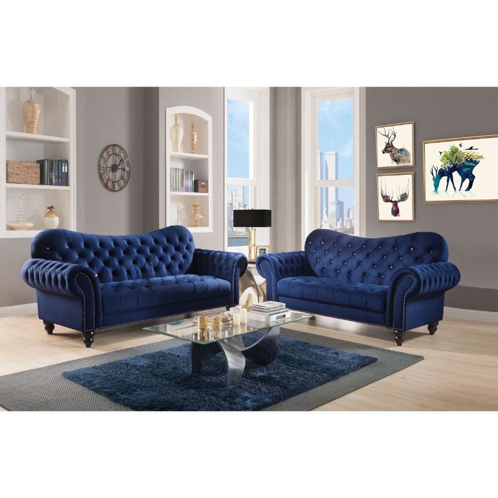 ACME Furniture - Iberis - Sofa - Navy Velvet - 53405 view 6